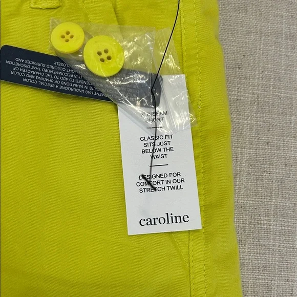 Crown and Ivy Shorts Women’s 16 Lime Caroline NWT Resort Travel - Picture 2 of 9